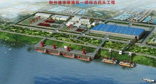 湖北一永久性砂石集并中心建成，總投資約2.5億元，年設(shè)計(jì)吞吐量360萬噸