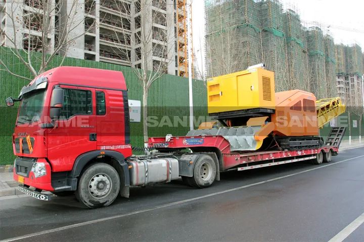 顛覆傳統(tǒng)裝車方式，山美履帶式取料機助您實現(xiàn)降本增效、節(jié)能減排！