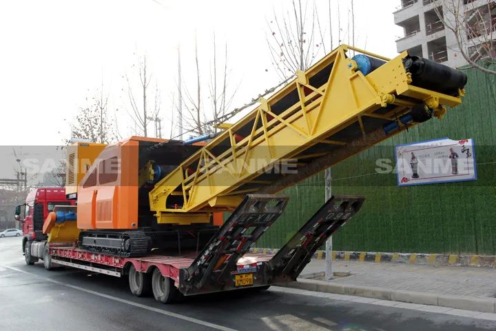 顛覆傳統(tǒng)裝車方式，山美履帶式取料機(jī)助您實(shí)現(xiàn)降本增效、節(jié)能減排！